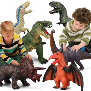6 Piece Large Soft Dinosaur Toys  Kids 3-5