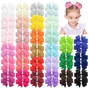 Candy Color Bow Clips